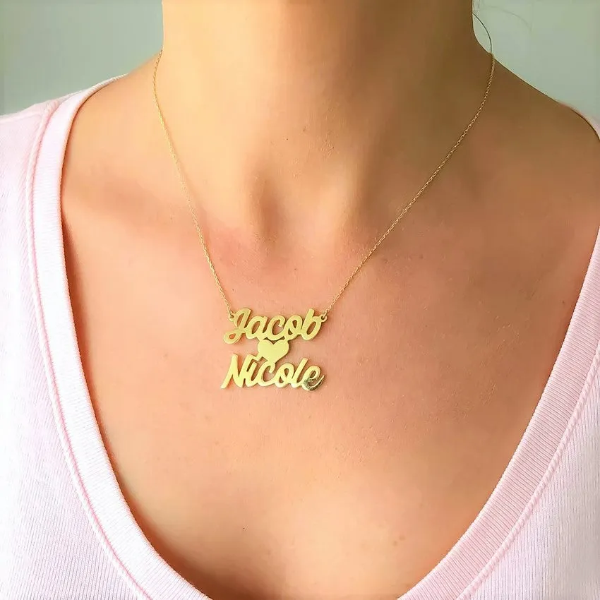 Double Names Necklace