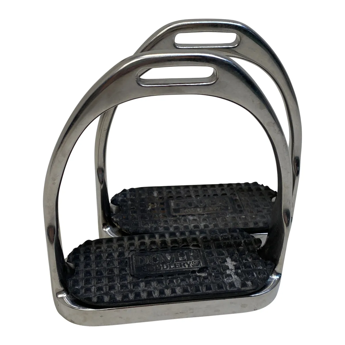 Dover Saddlery Stirrup Irons in Stainless Steel / Black - 4