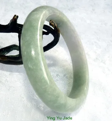 Earthy Genuine Jadeite Burmese Jade Bangle Bracelet 56.5mm (BB2828)