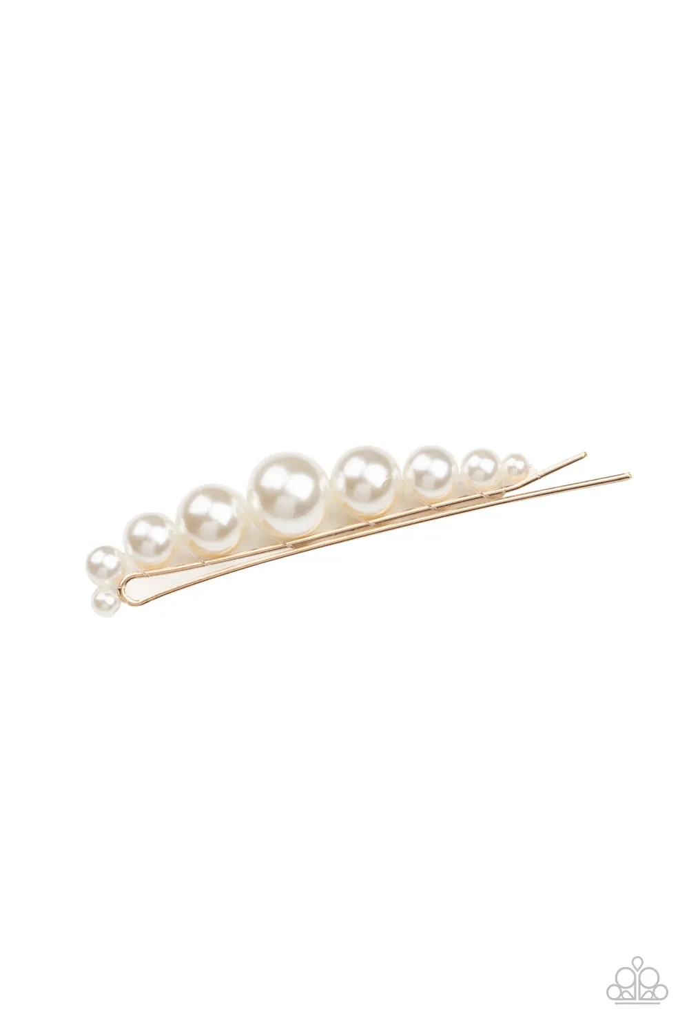 Elegantly Efficient - Gold Paparazzi Hair Accessory