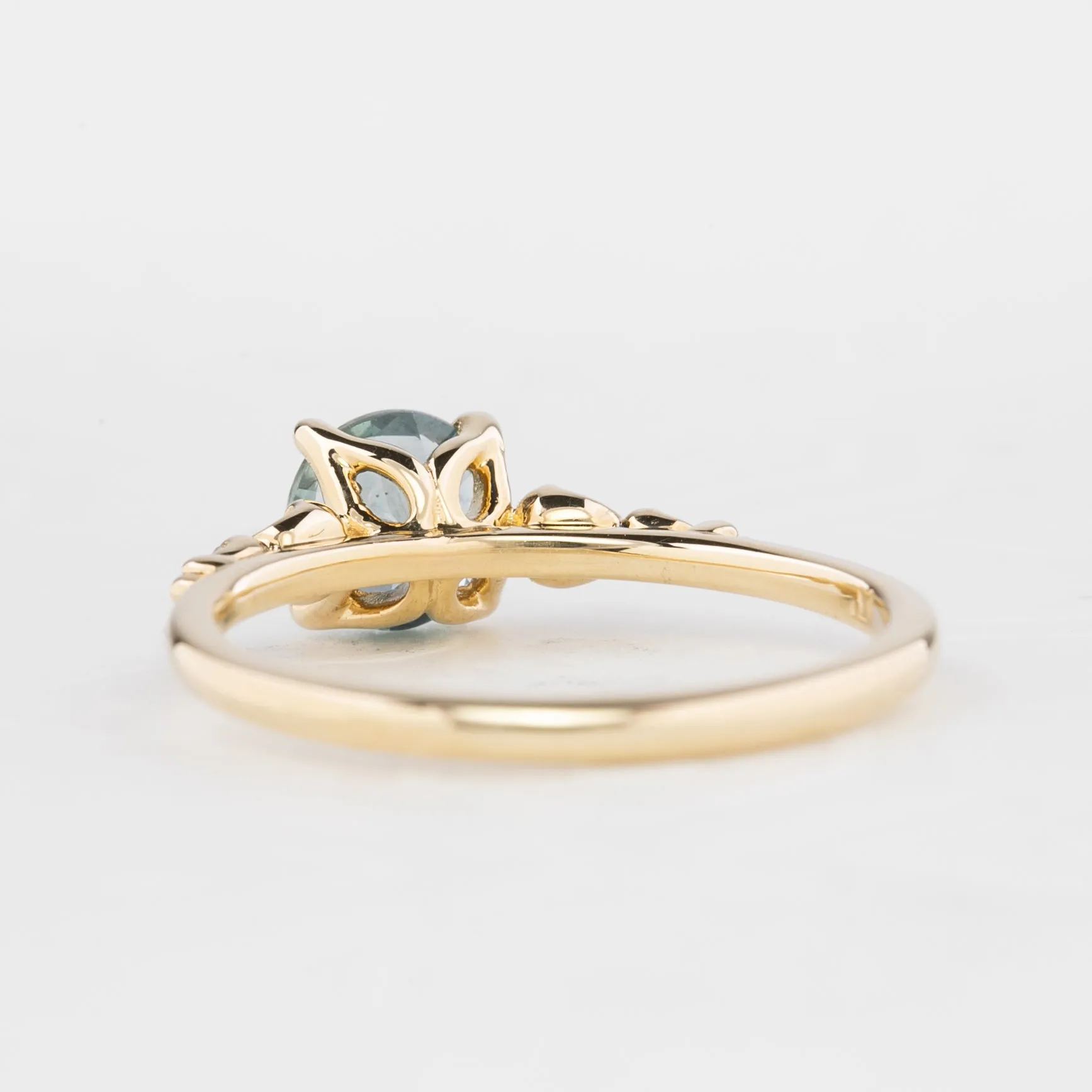 Estel Luxe Ring 1.09ct Light Icy Blue Montana Sapphire, 14K Yellow Gold (One of a kind)