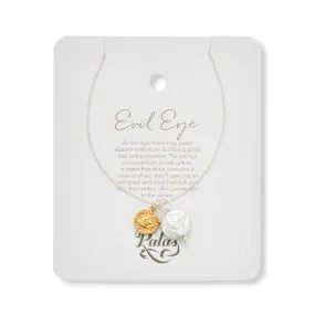 Evil Eye and Pearl Amulet Necklace