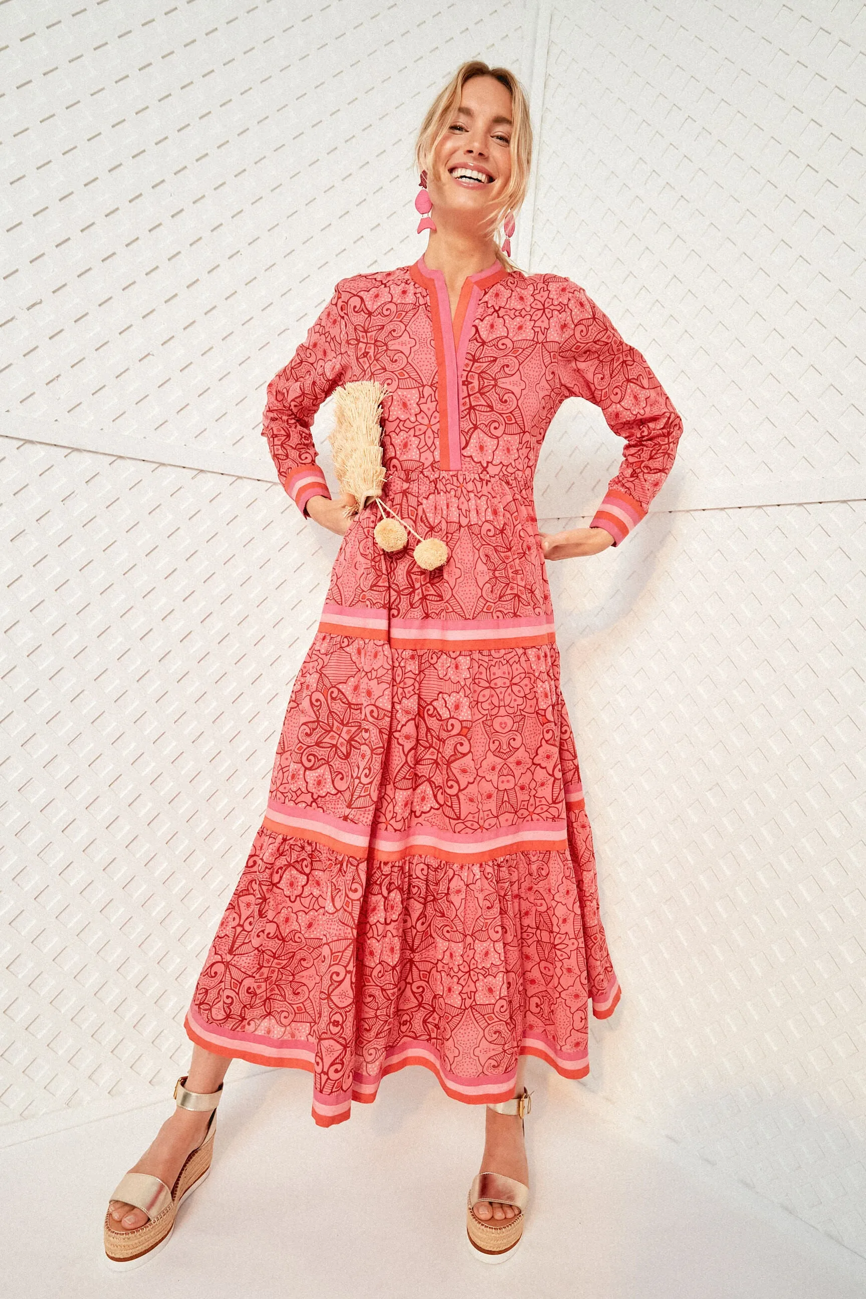 Exclusive Pink Floral Diwali Dress