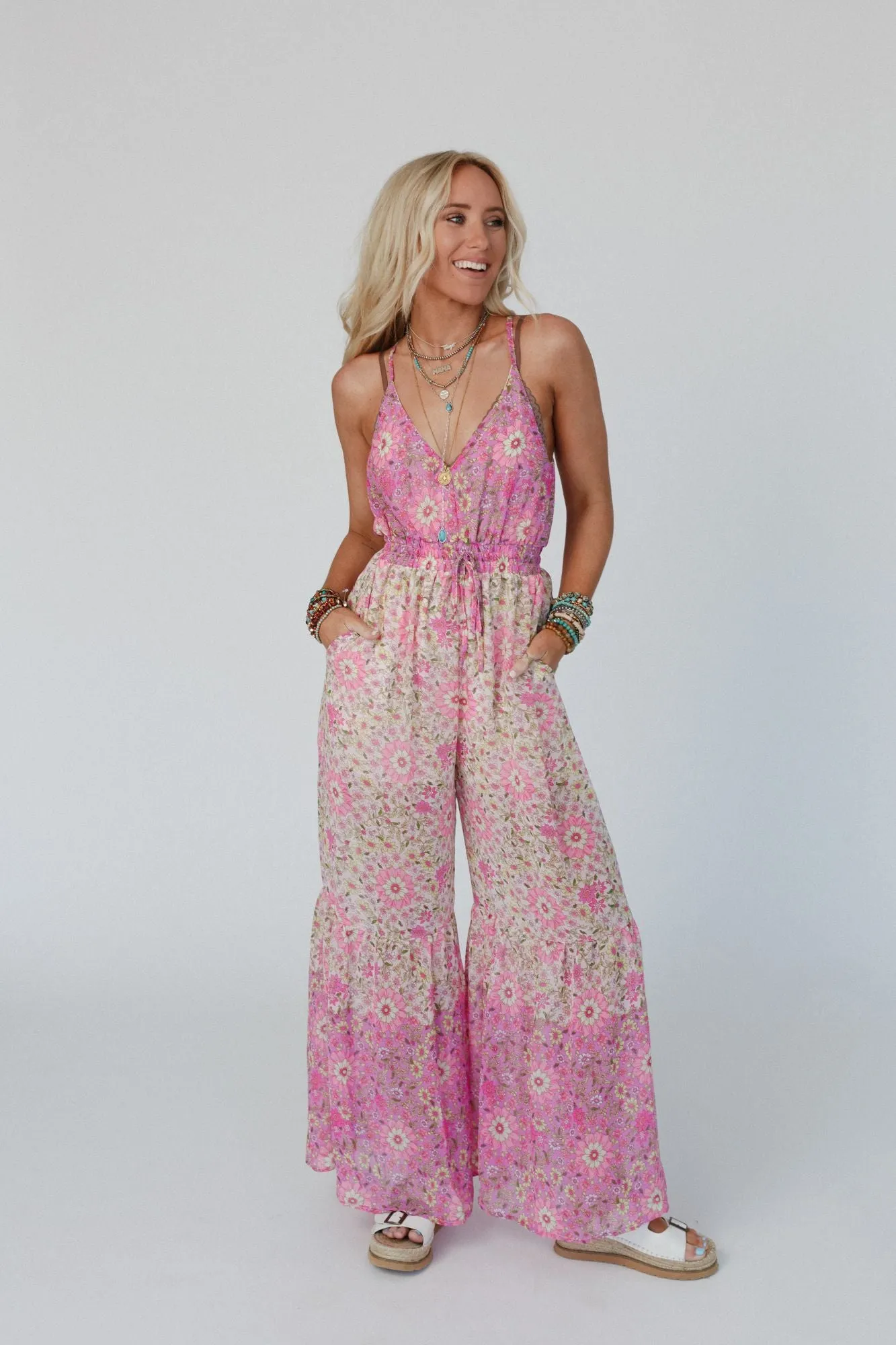 Flower Days Jumpsuit - Cream