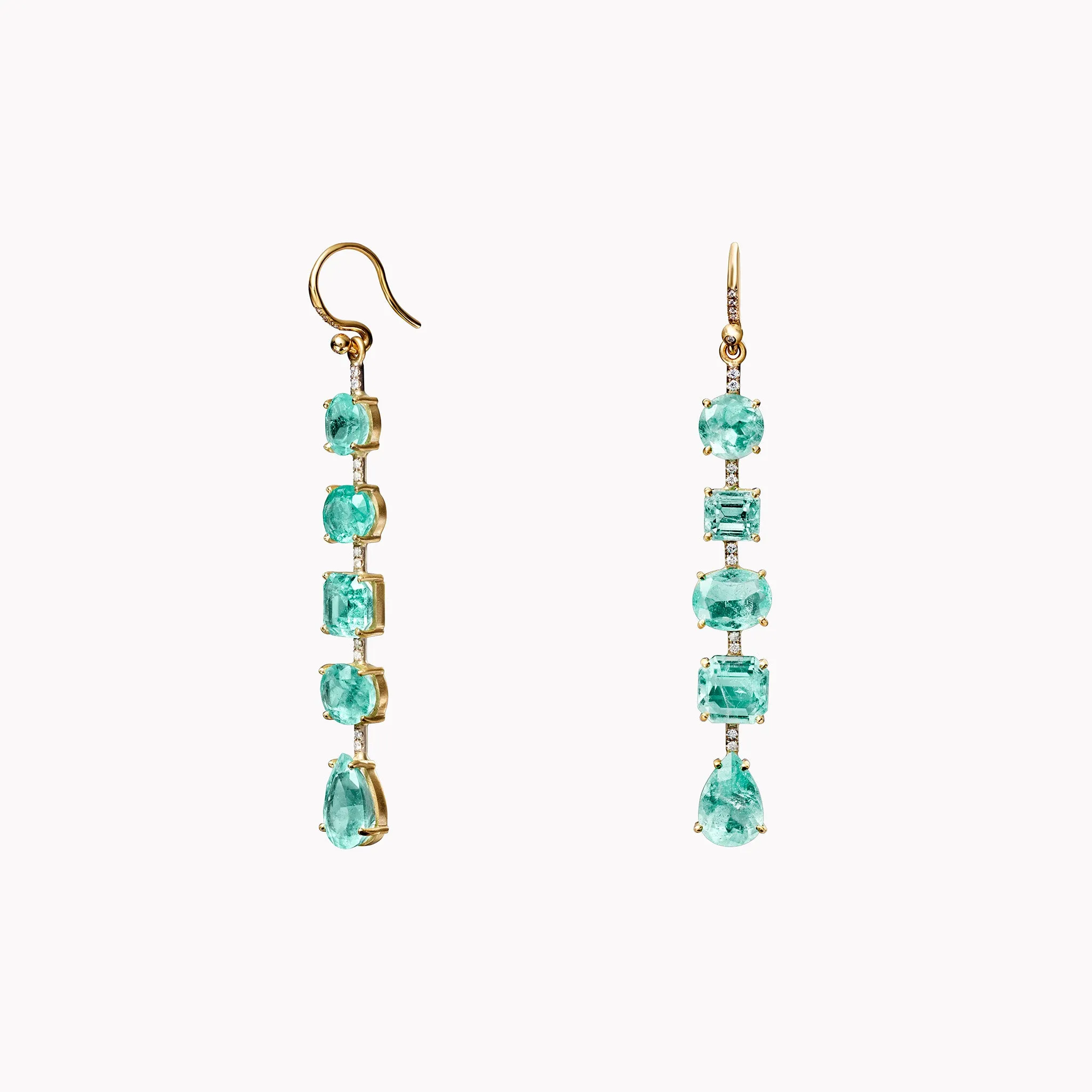 Gemmy Gem Emerald Drop Earrings