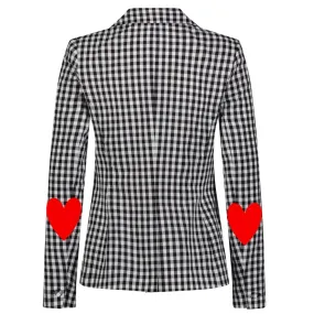 Gingham Loved Heart Blazer