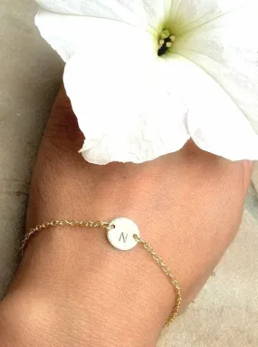 Gold Initial Bracelet