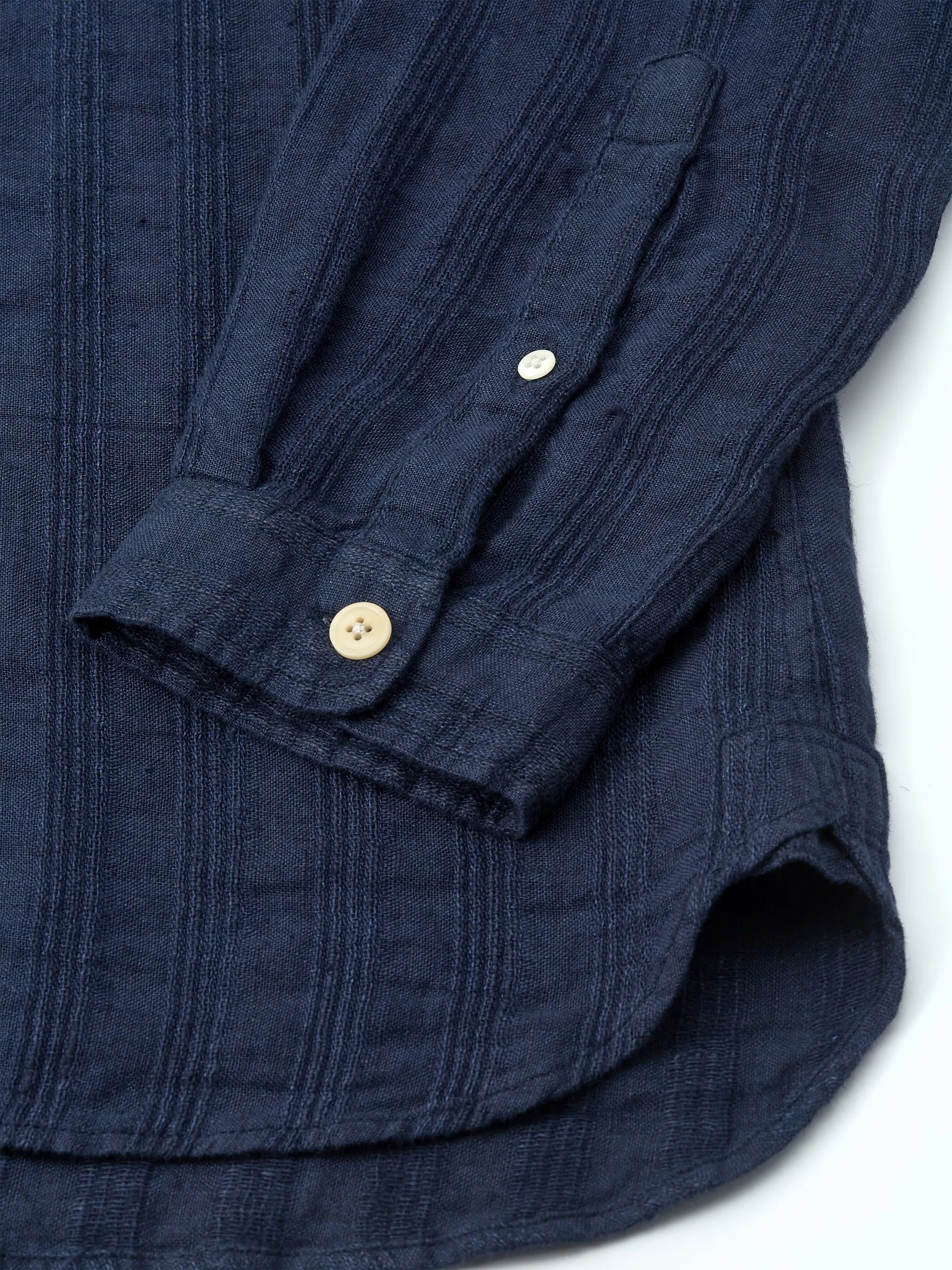 Grandad Shirt Arnold Navy