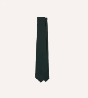 Green Shantung Silk Tipped Tie