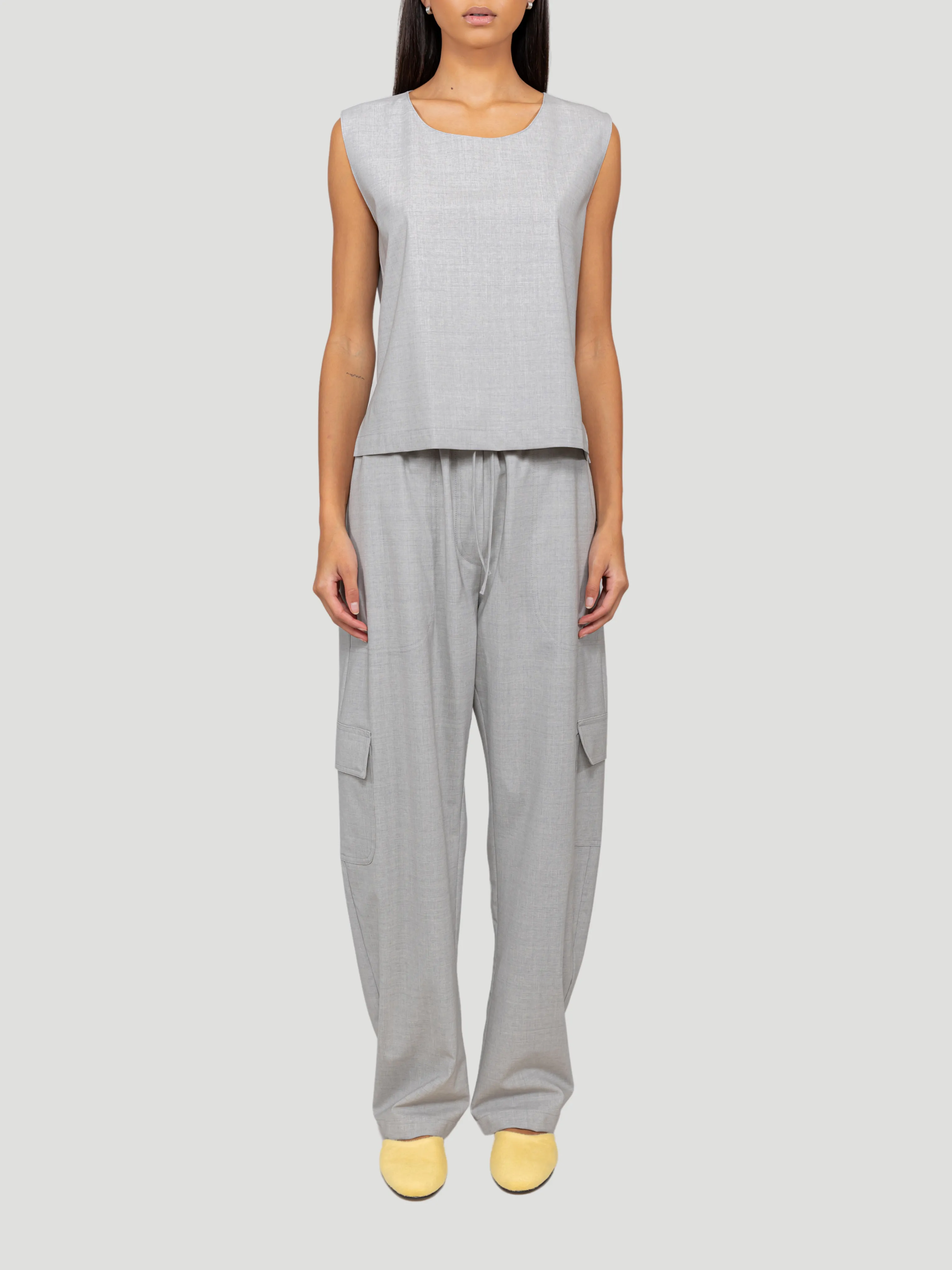 Grey Jane Cargo Trouser