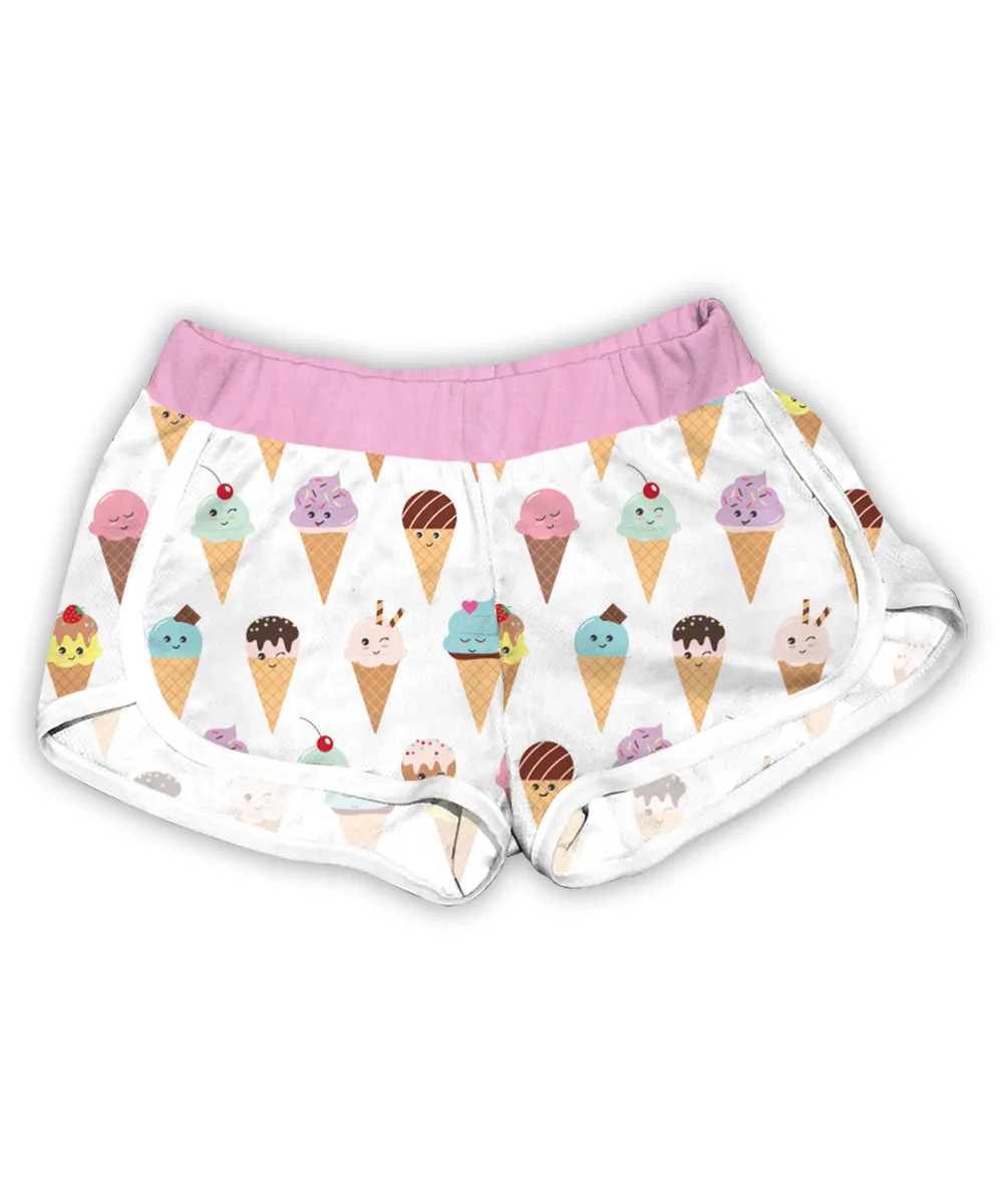 Happy Ice Cream Cones Shorts