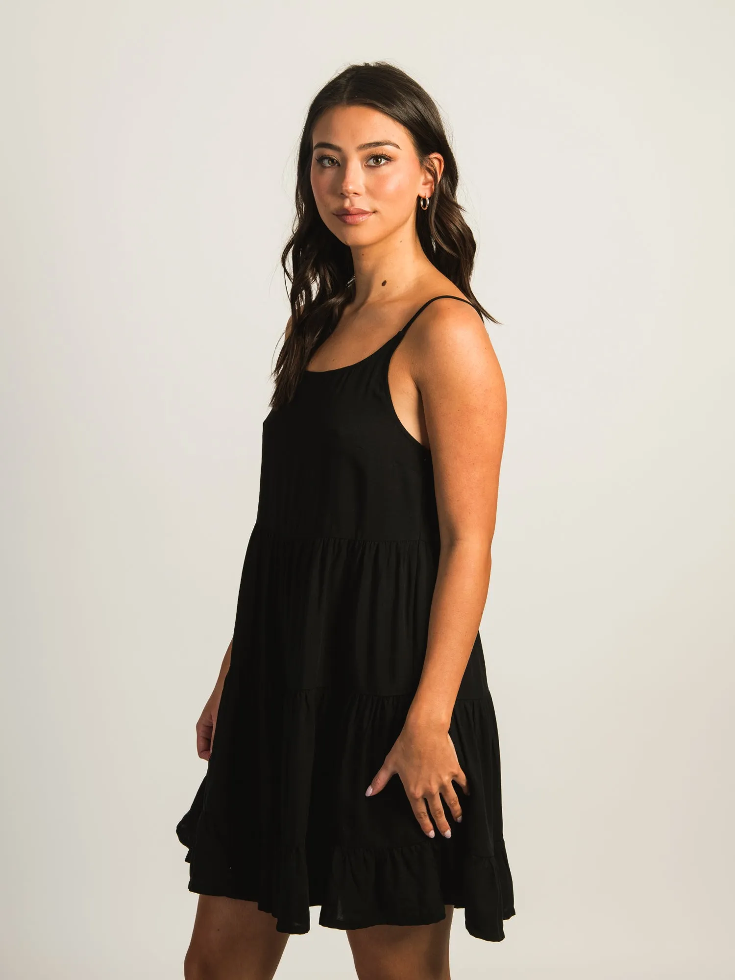 HARLOW HARLOW TIERED DRESS - BLACK