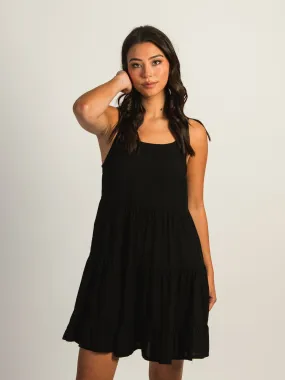 HARLOW HARLOW TIERED DRESS - BLACK