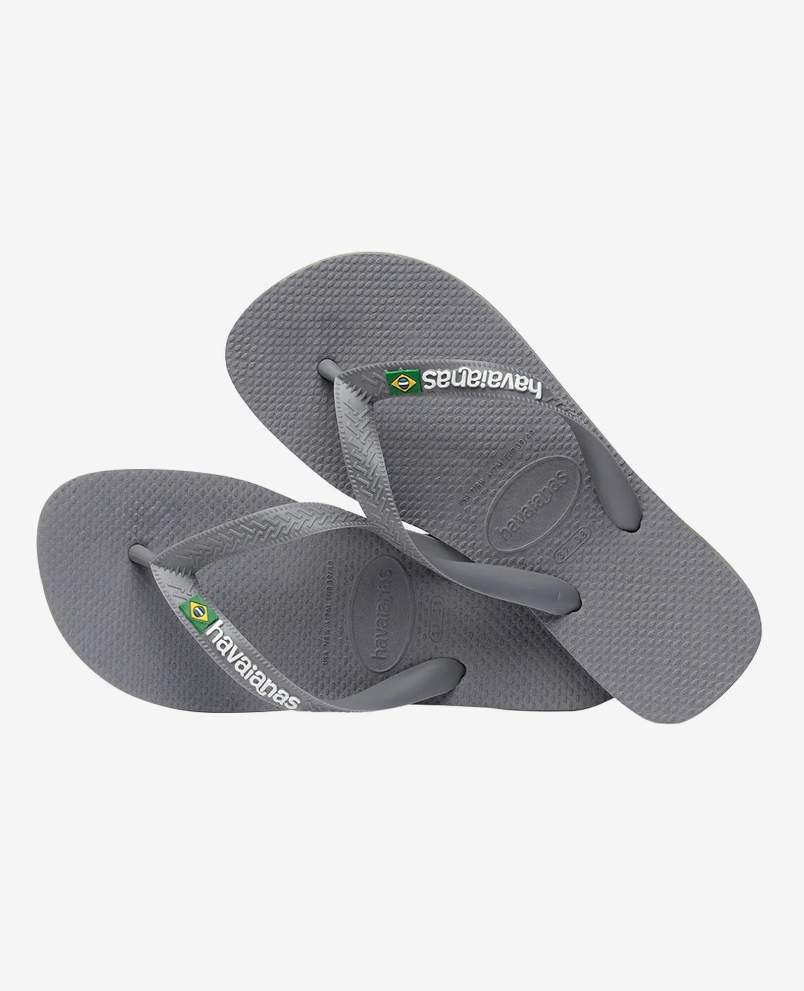 Havaianas Brasil Logo In Grey For Men