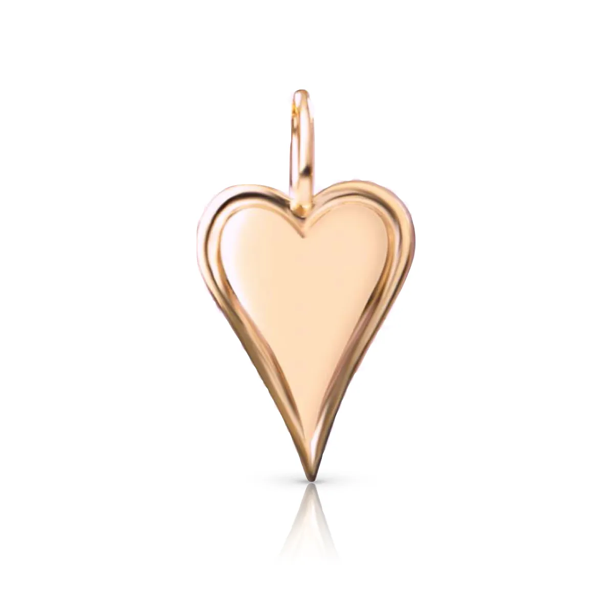 Helium Solid Outline Heart Charm