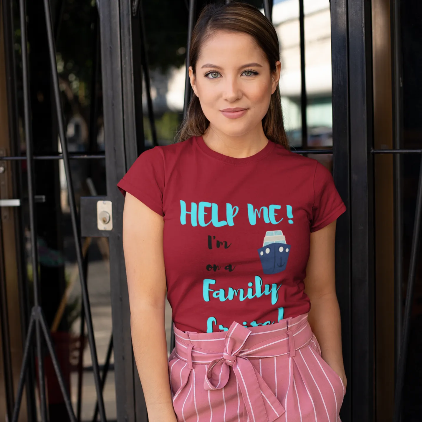 Help Me In a Family Cruise - DJ Short Sleeve Tee