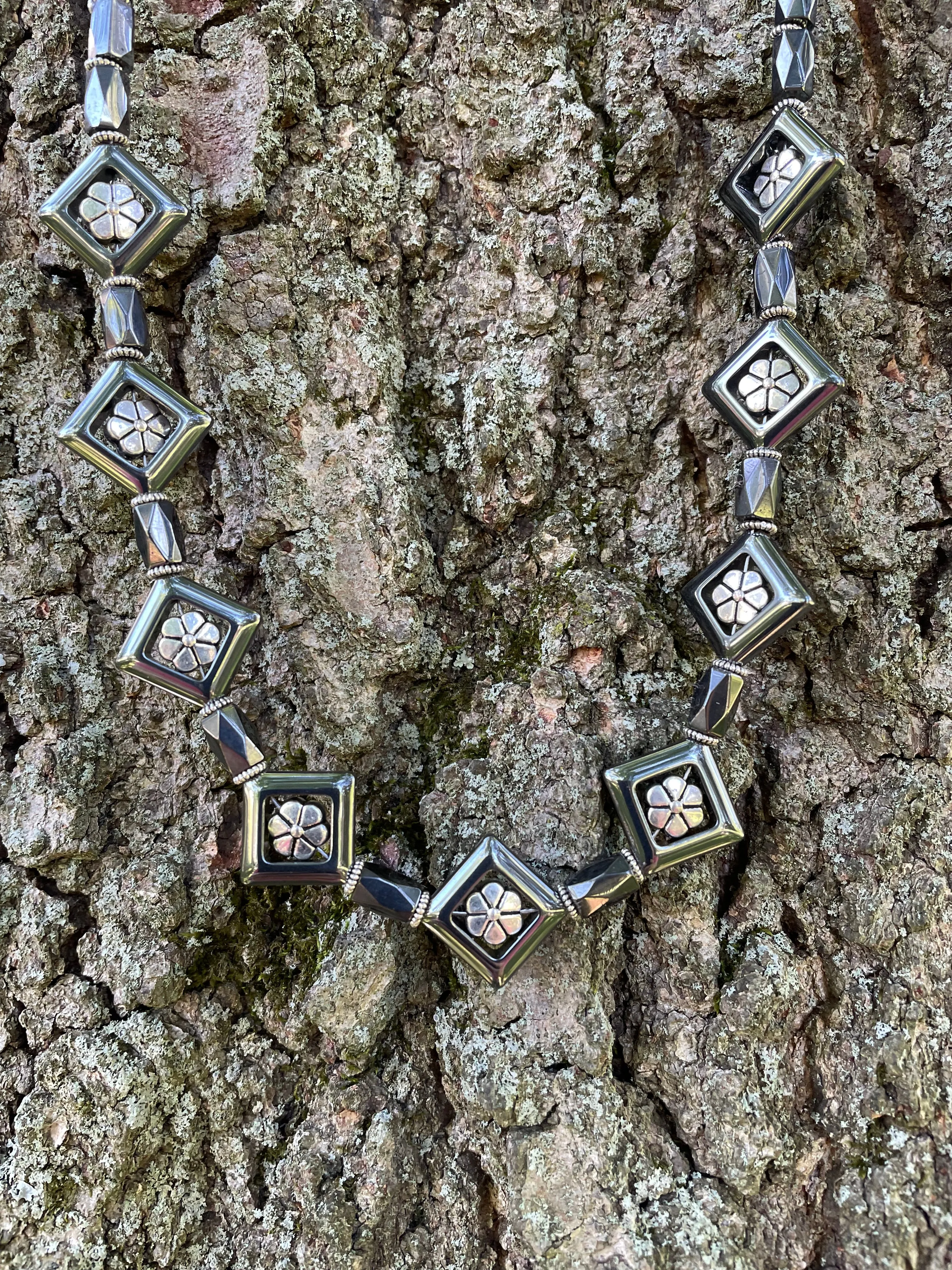 Hematite Necklace and Earrings Set