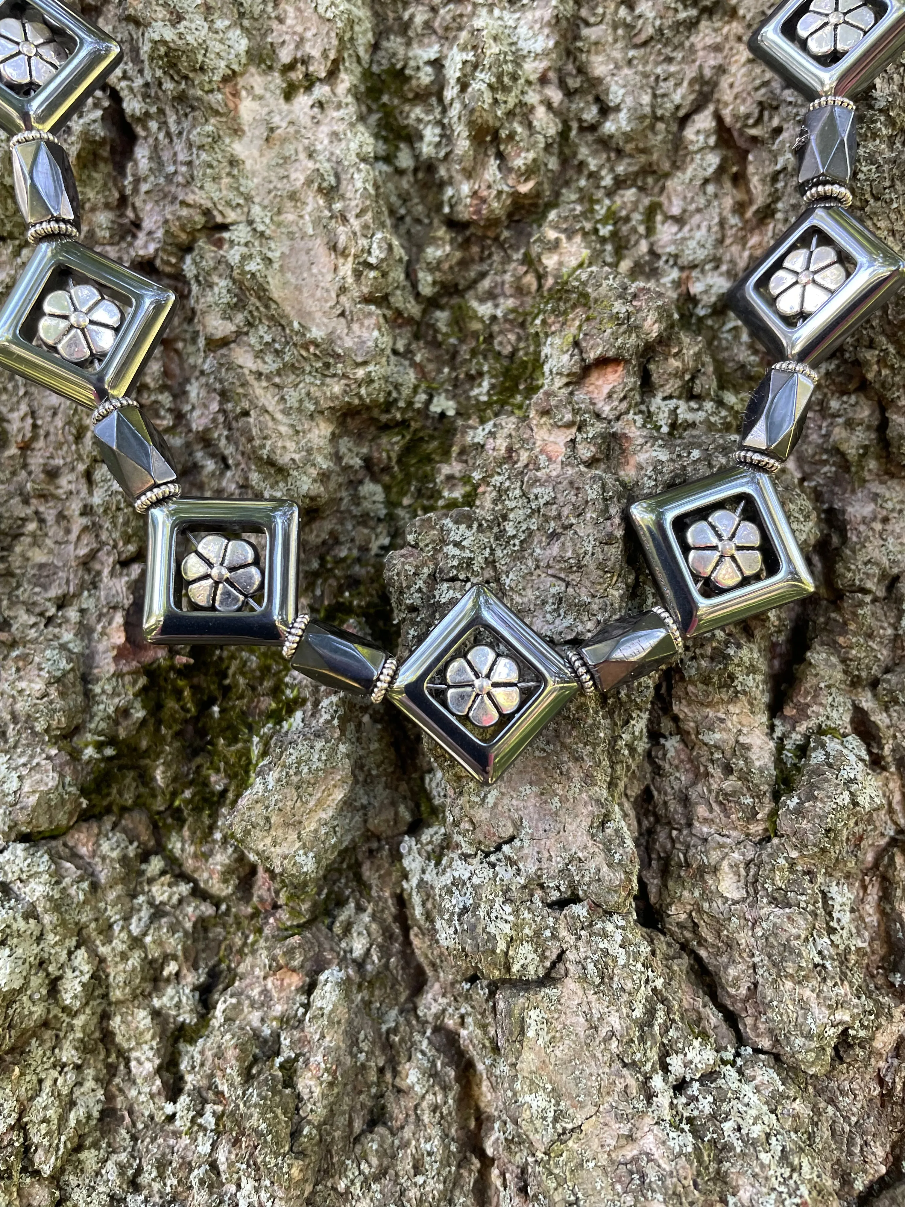 Hematite Necklace and Earrings Set