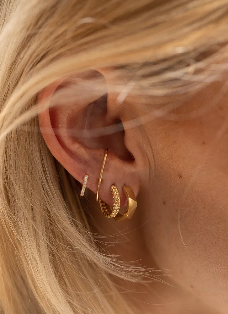 Hendrix single earstud 14k gold