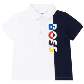 Hugo Boss Toddler Logo Polo_ White J05927-10B