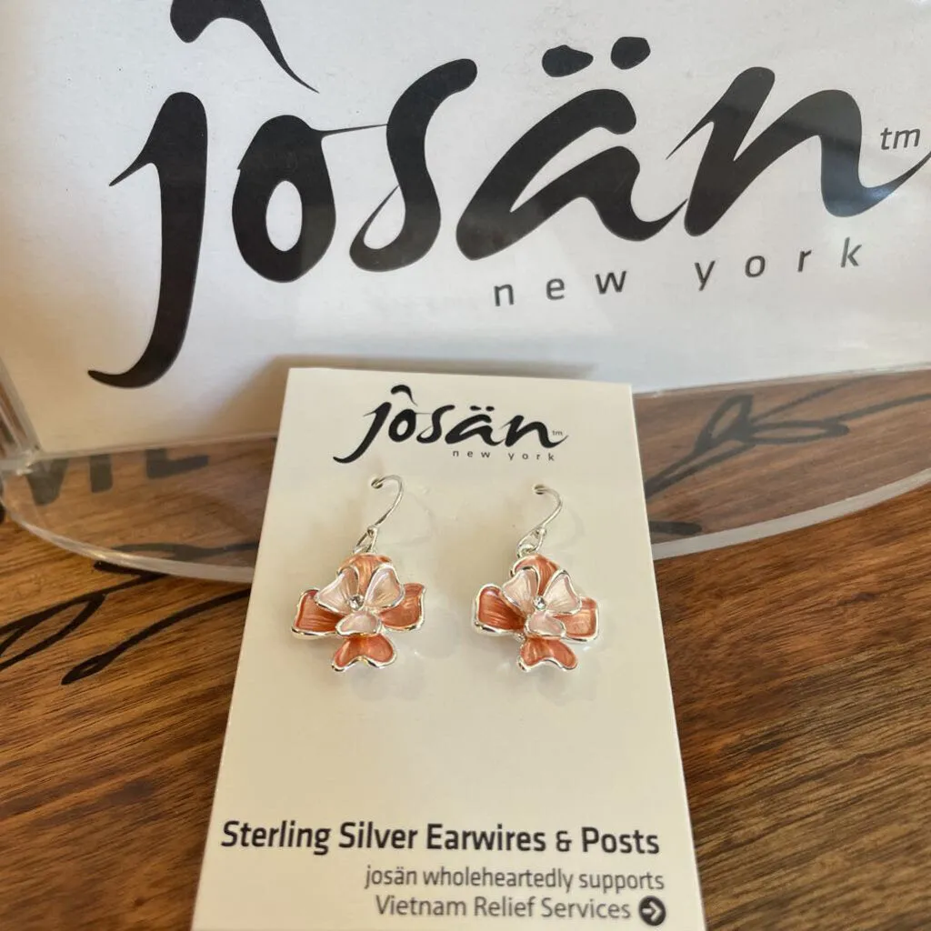 Josan SSW Peach Flower Earrings