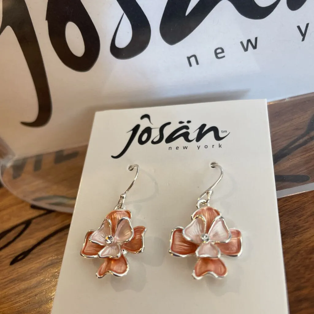 Josan SSW Peach Flower Earrings