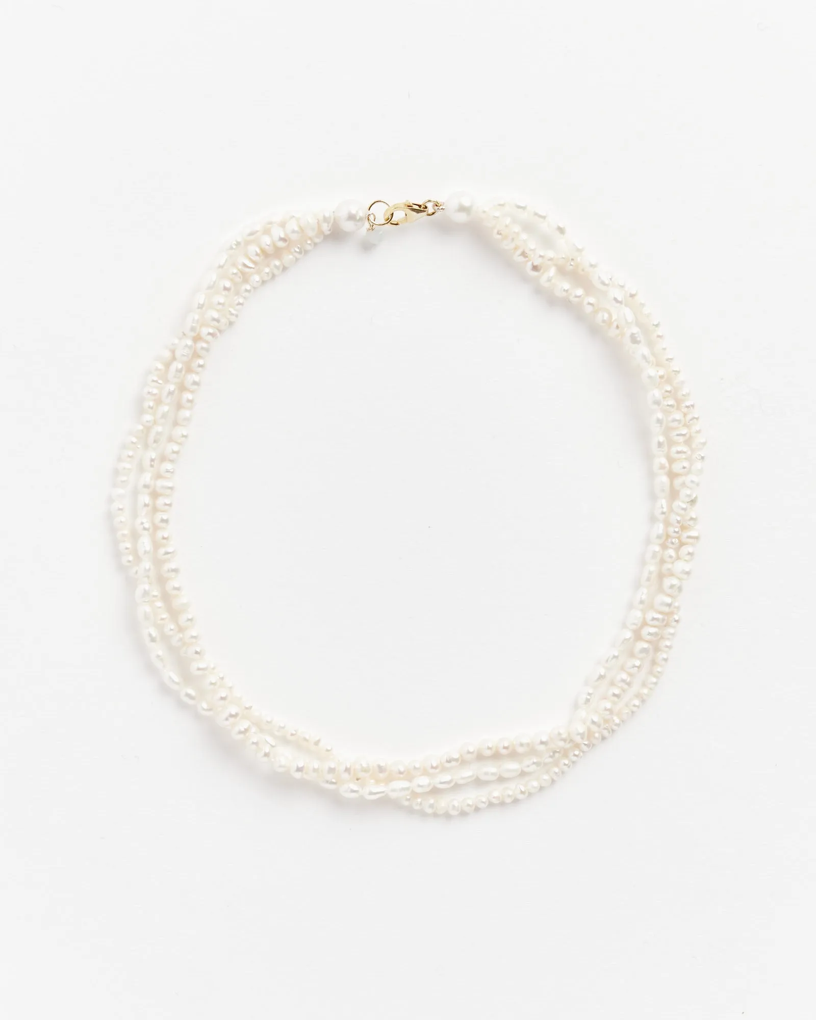 Jula Necklace in Ivory/Gold