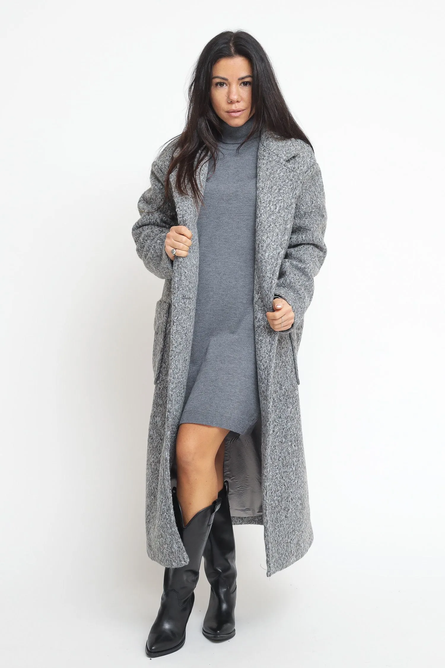 Ladies Coat - Grey Marl