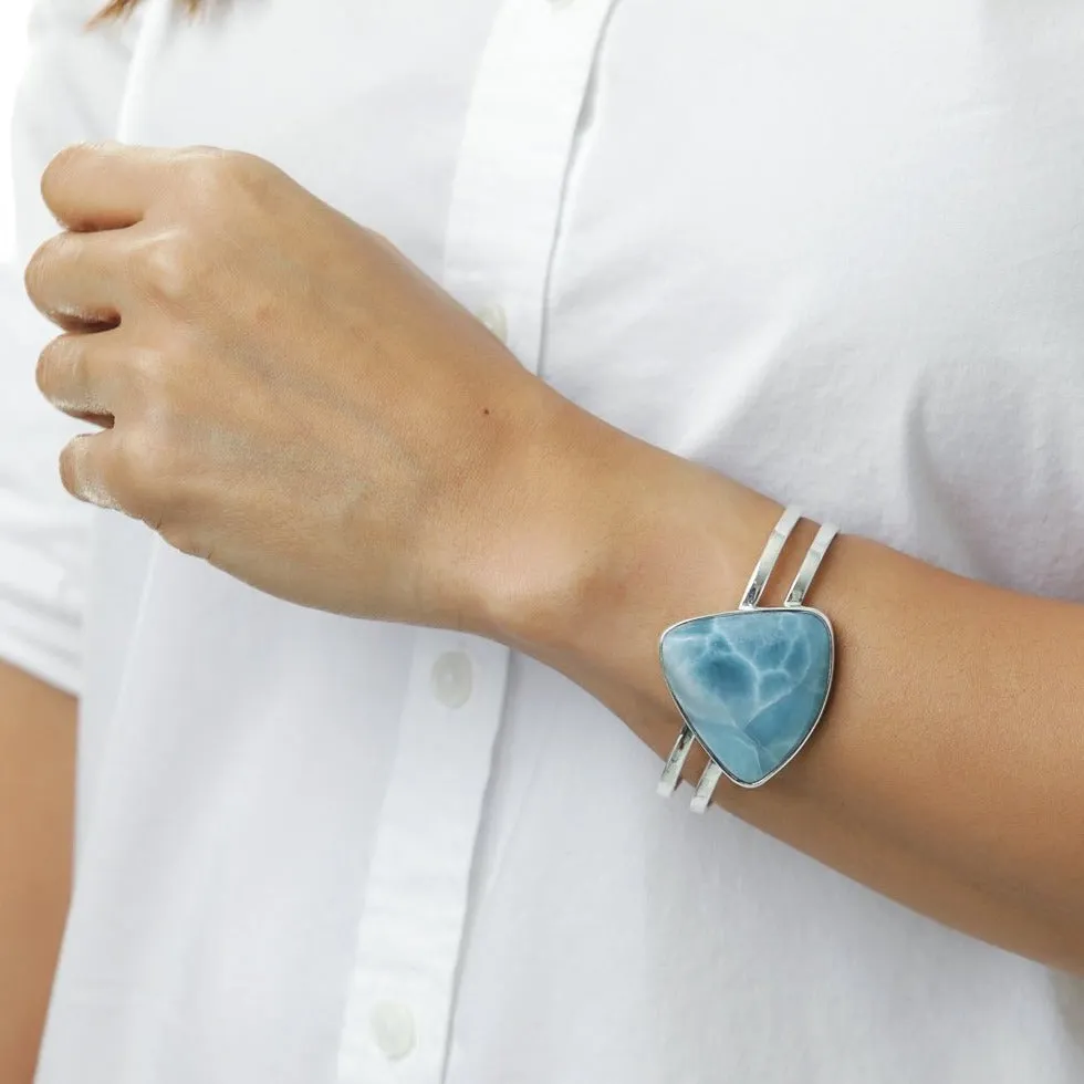 Larimar Cuff Bracelet Rowena