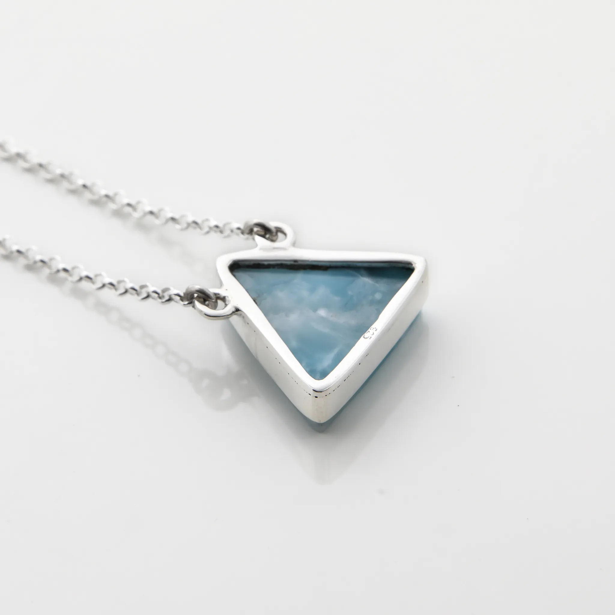 Larimar Triangle Necklace