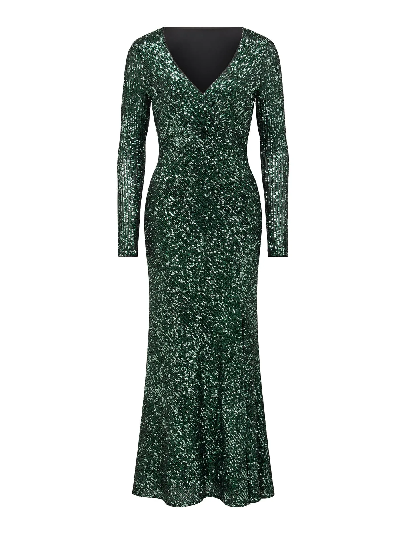 Laurie Sequin Long Sleeve Dress