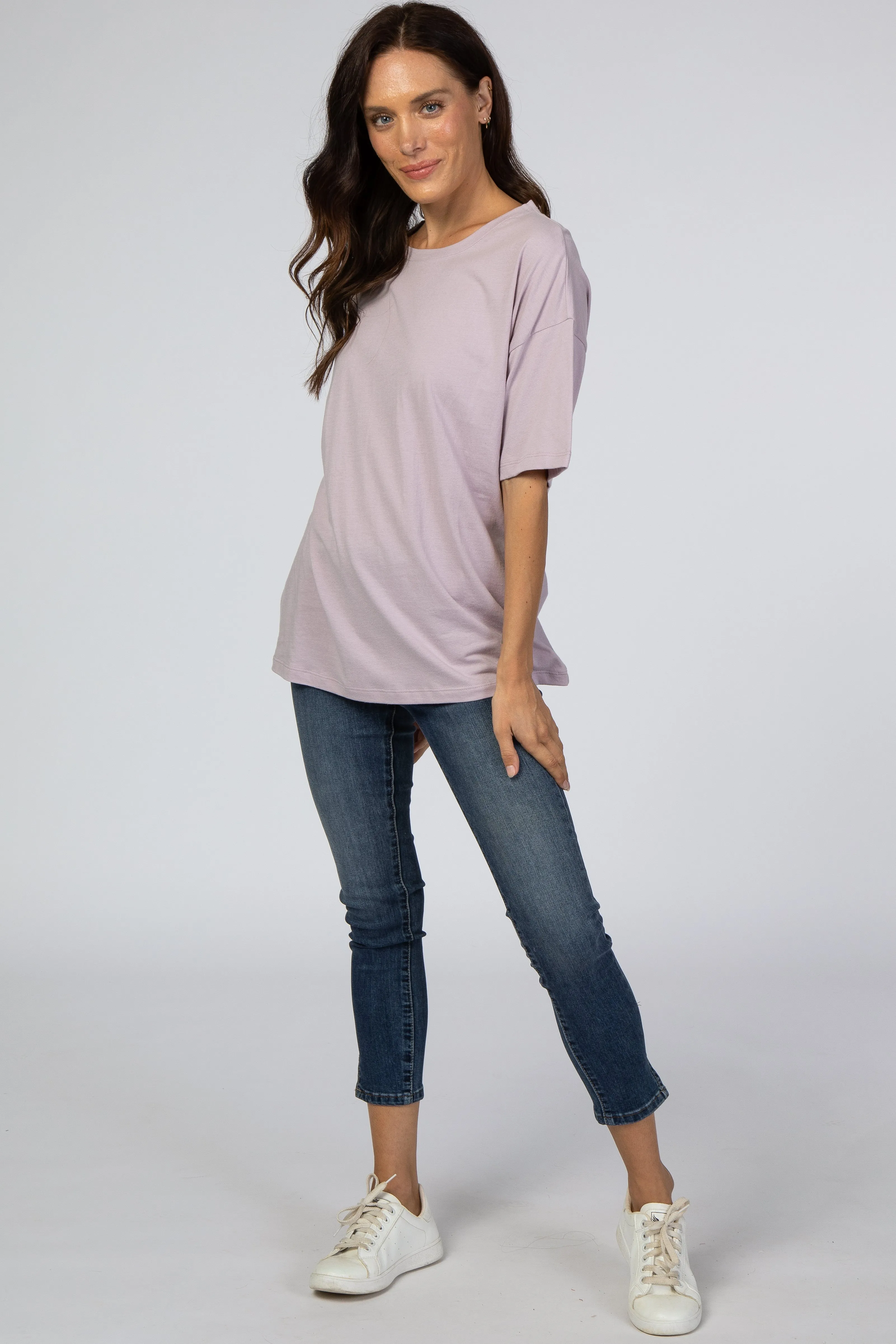 Lavender Basic Short Sleeve Tee