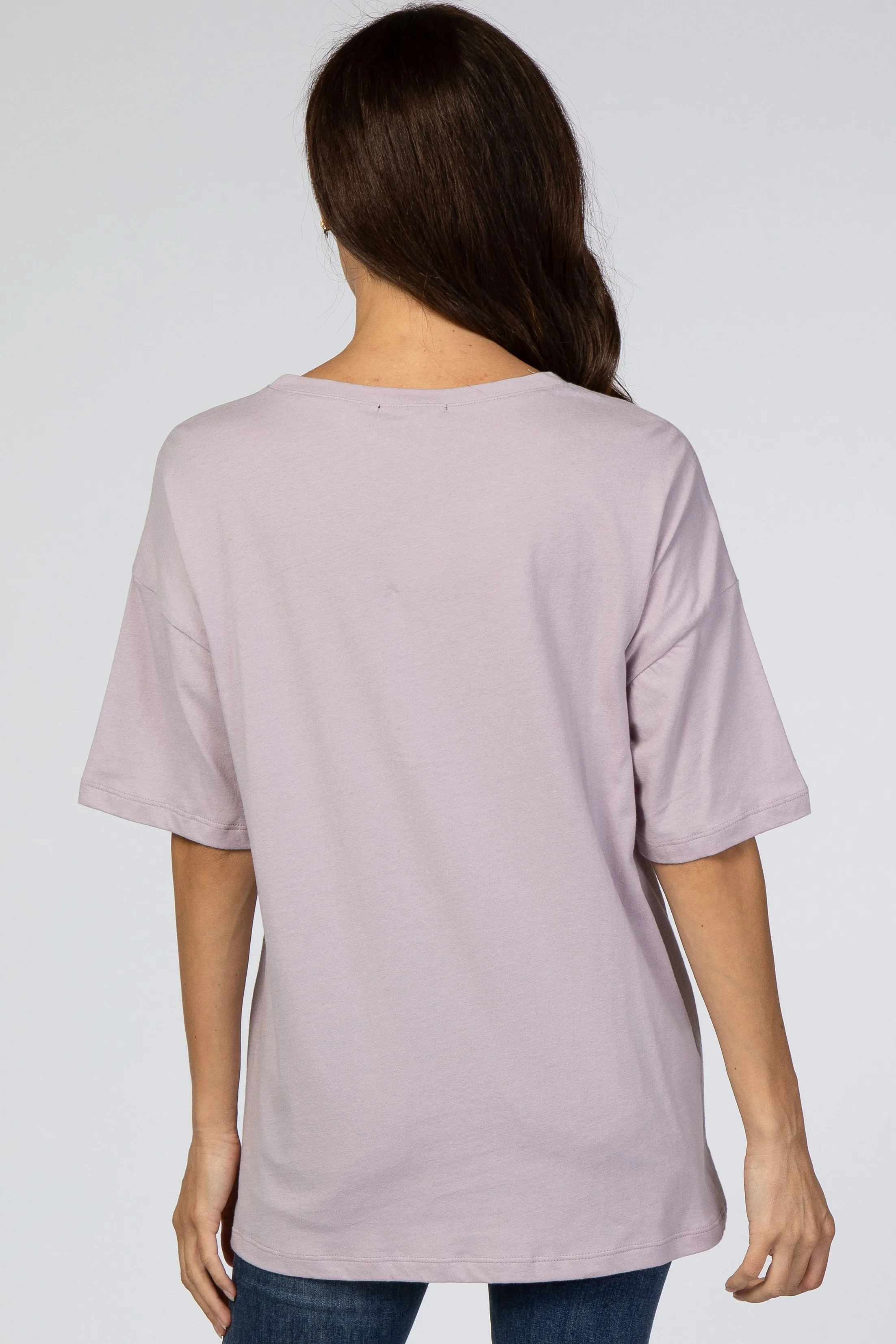 Lavender Basic Short Sleeve Tee