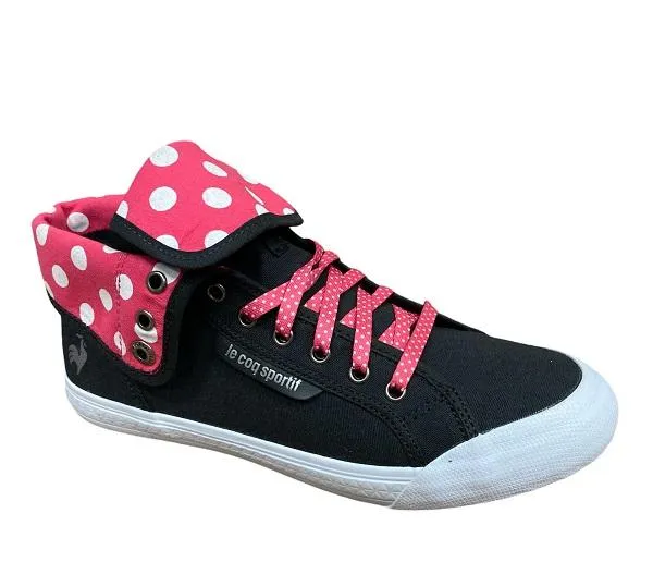 Le Coq Sportif women's sneakers shoe Deuville Plus 1311261 black fuchsia