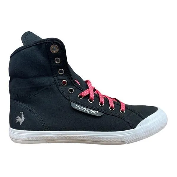 Le Coq Sportif women's sneakers shoe Deuville Plus 1311261 black fuchsia