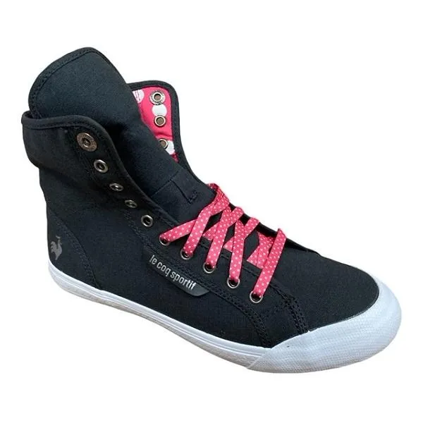 Le Coq Sportif women's sneakers shoe Deuville Plus 1311261 black fuchsia