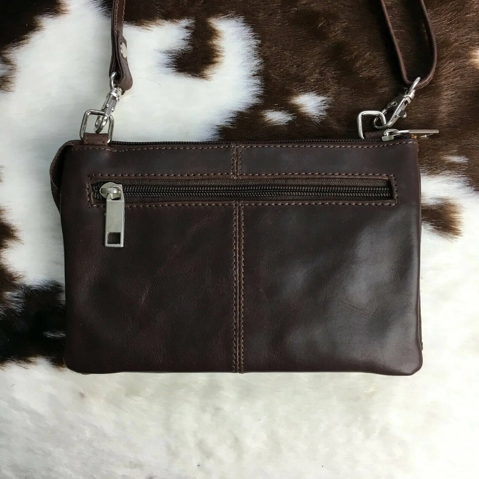 Leather Cross Body Satchel - KALGHI