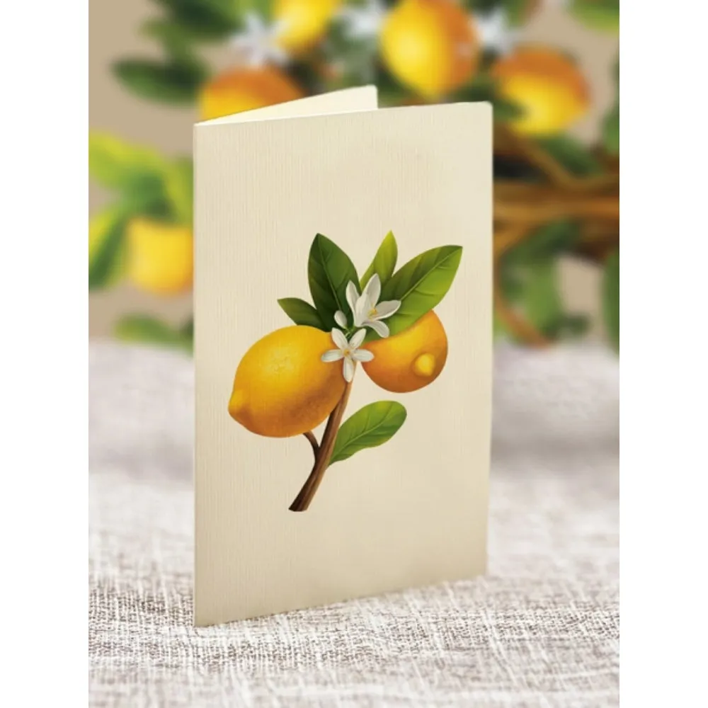 Lemon Blossom Tree Pop-Up Greeting Card