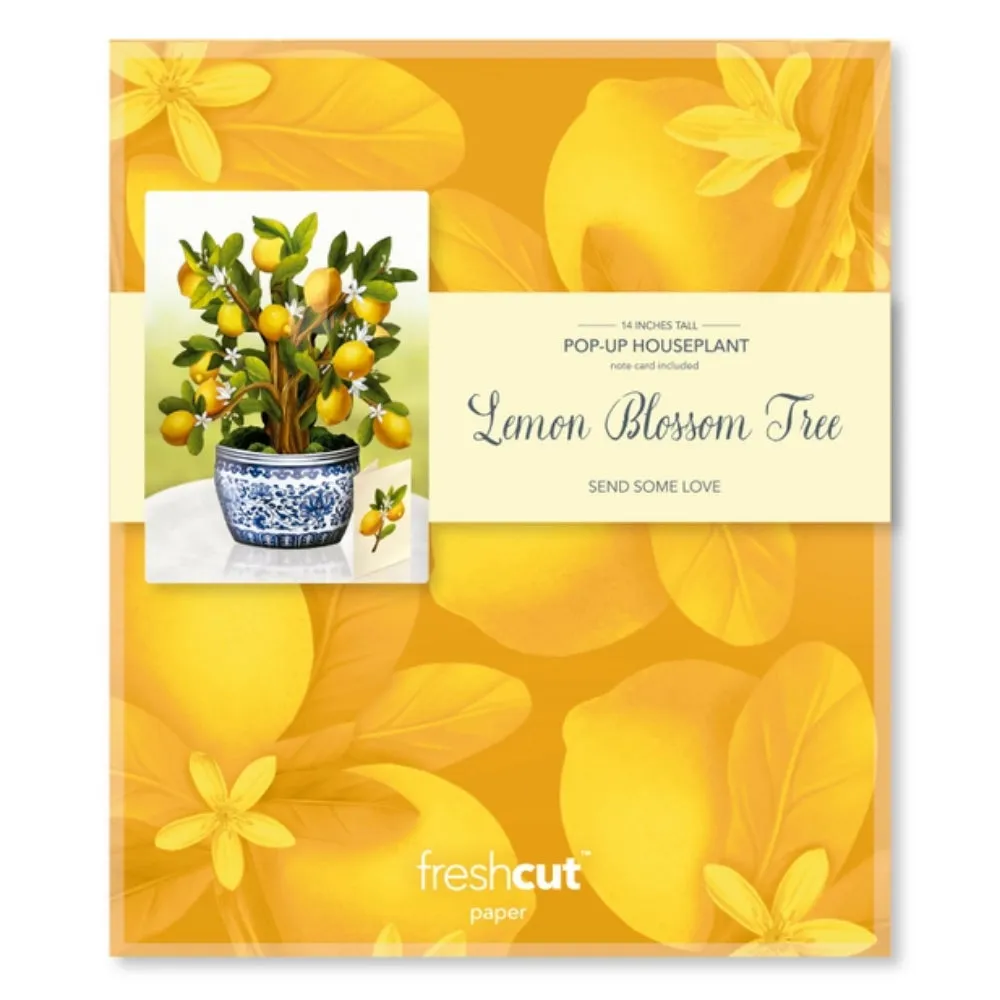 Lemon Blossom Tree Pop-Up Greeting Card