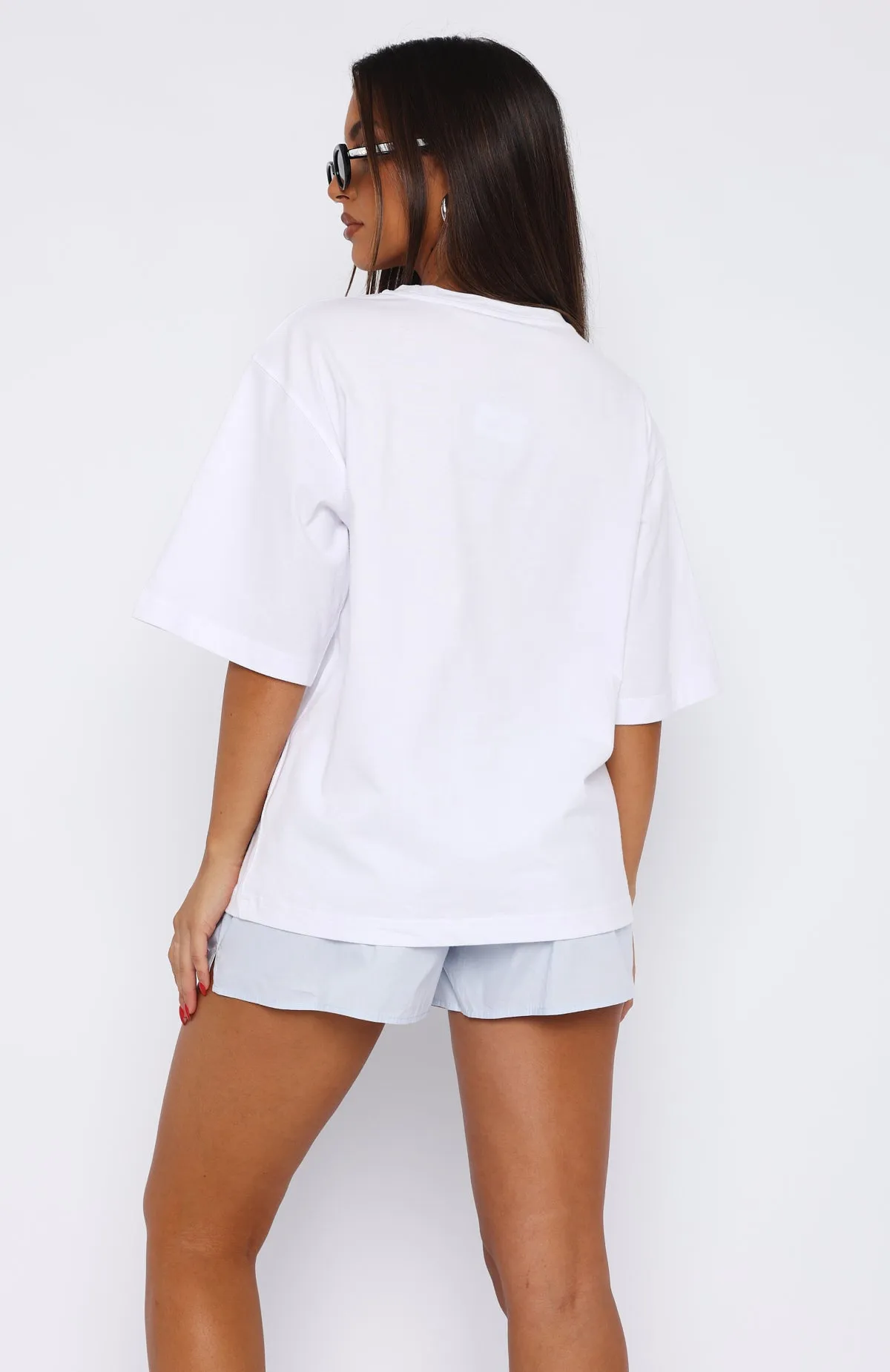 Let It Out Oversized Tee White