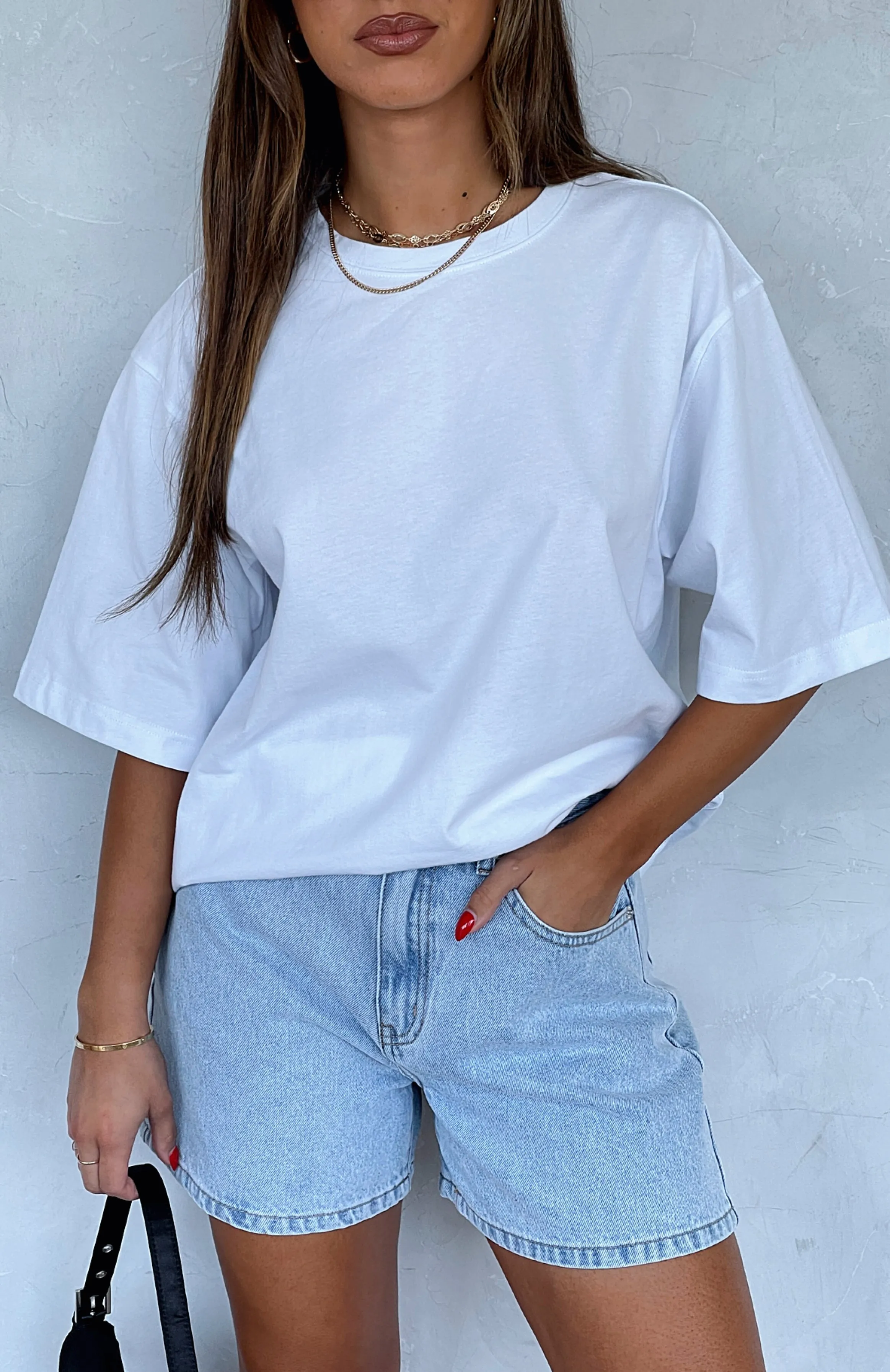 Let It Out Oversized Tee White