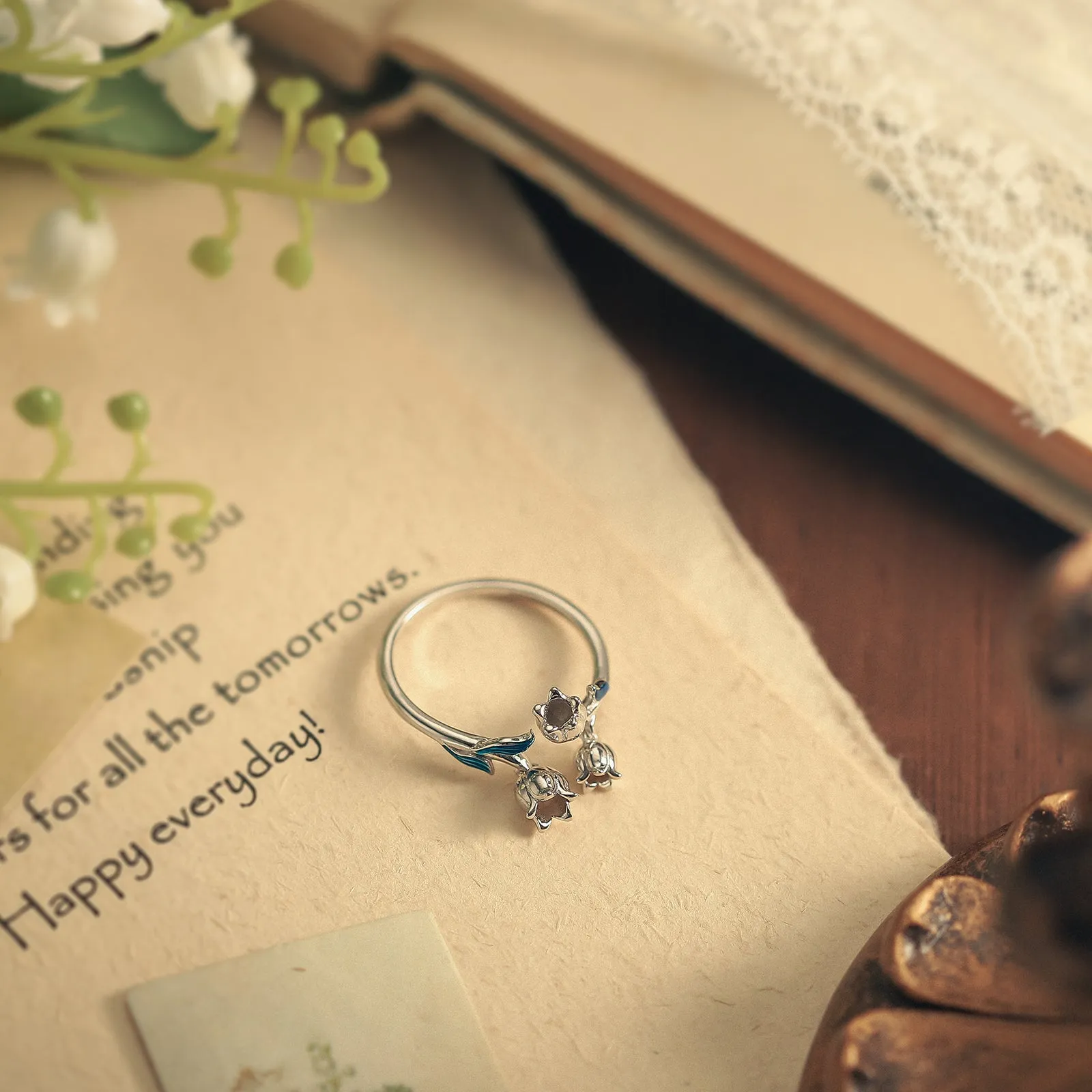 Lily Of The Valley Silver Ring