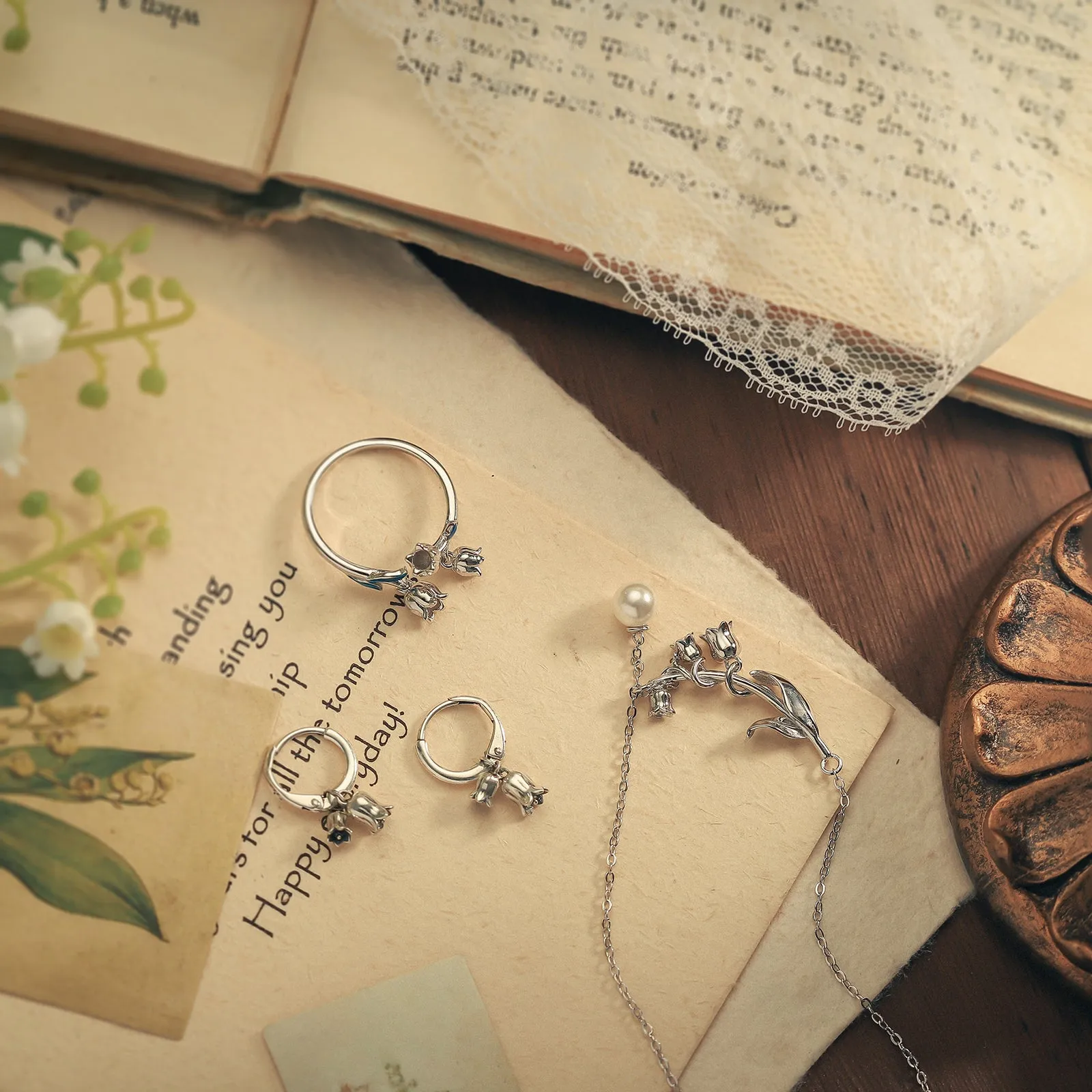 Lily Of The Valley Silver Ring