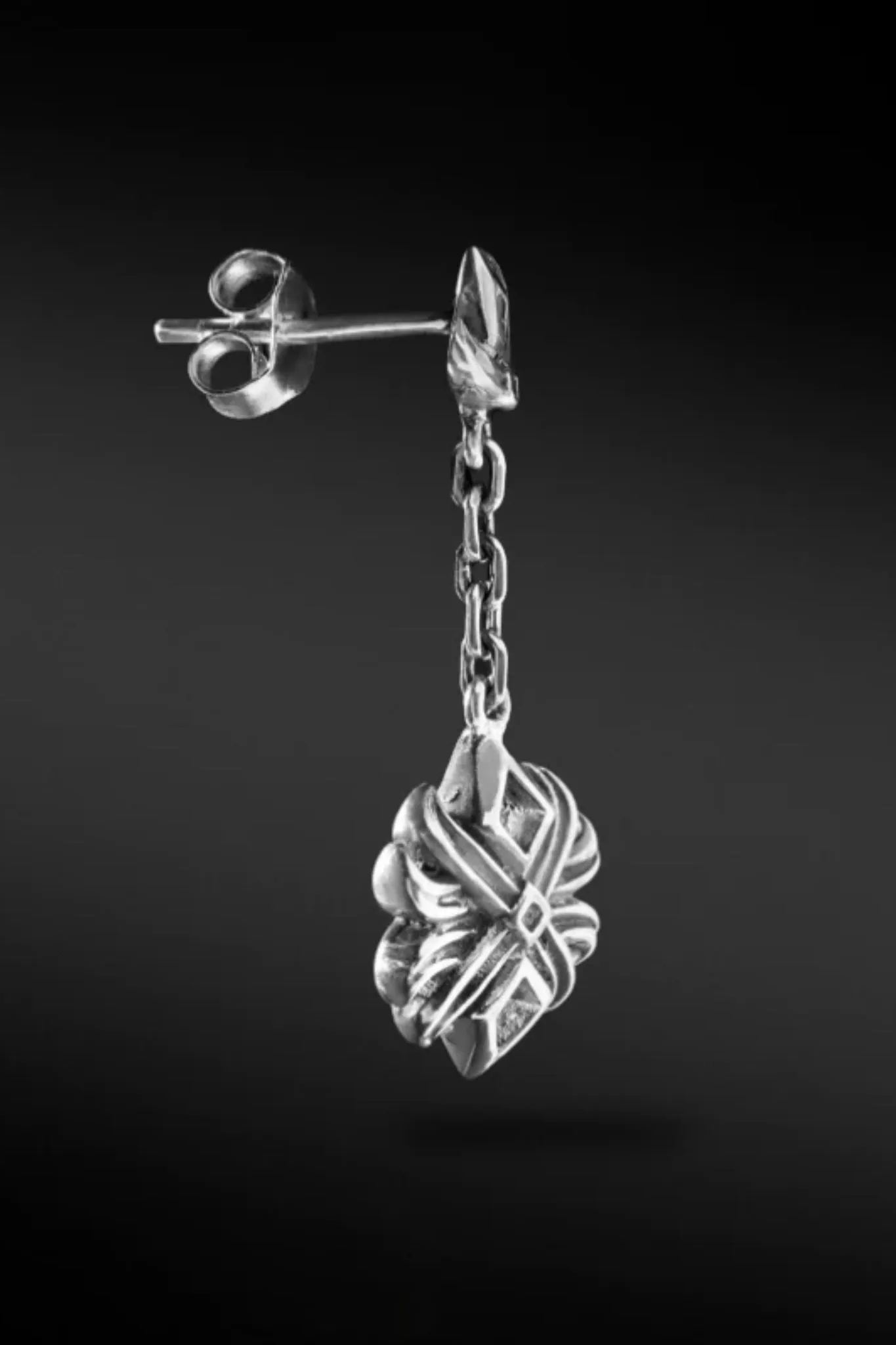 Lotus Flower Drop Earring