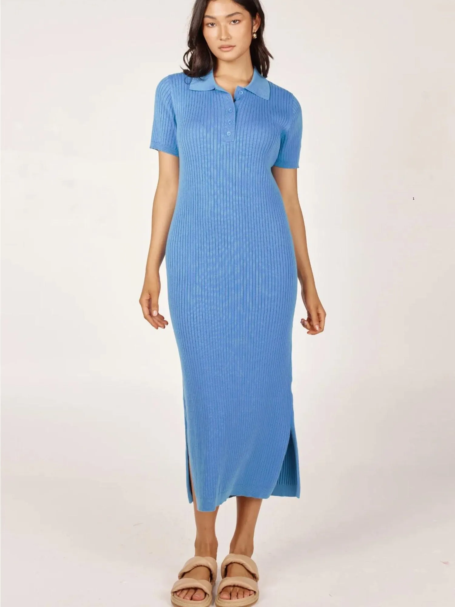 Melina Midi Dress | Ocean Blue