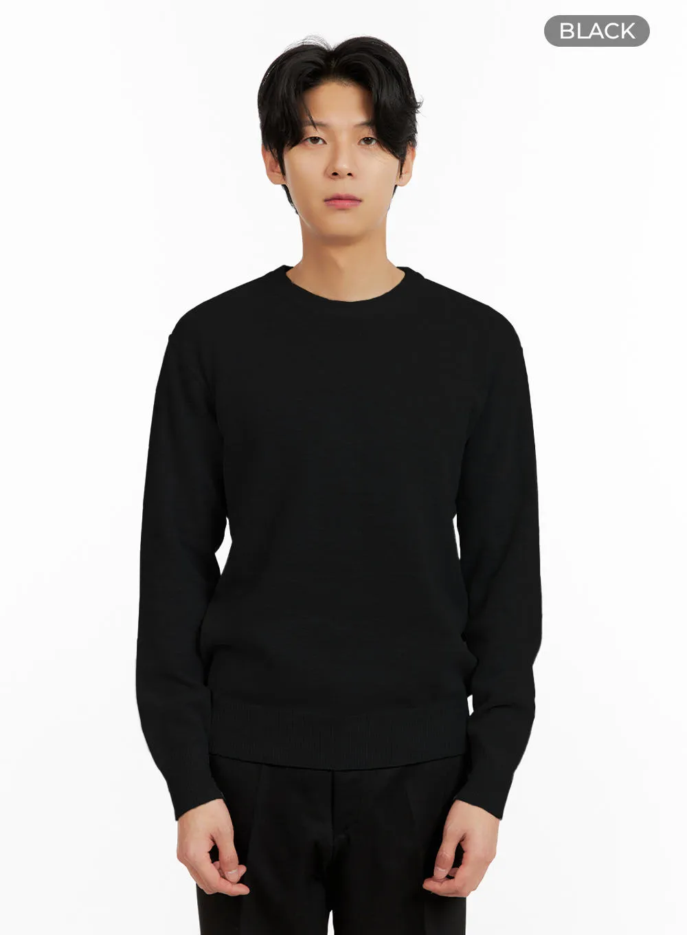 Men's Basic Crew Neck Sweater IA402