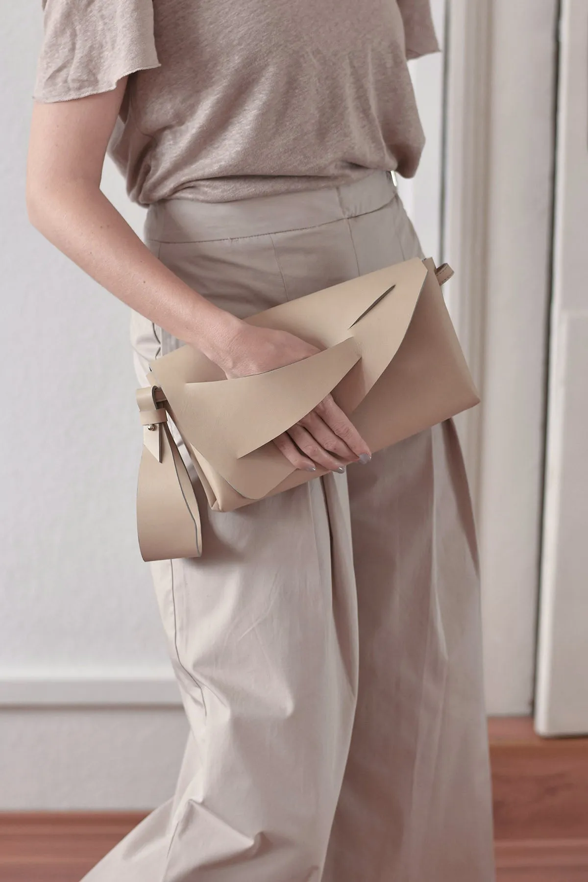 Mini Hybrid Bag - Cream Beige   Smooth Colours