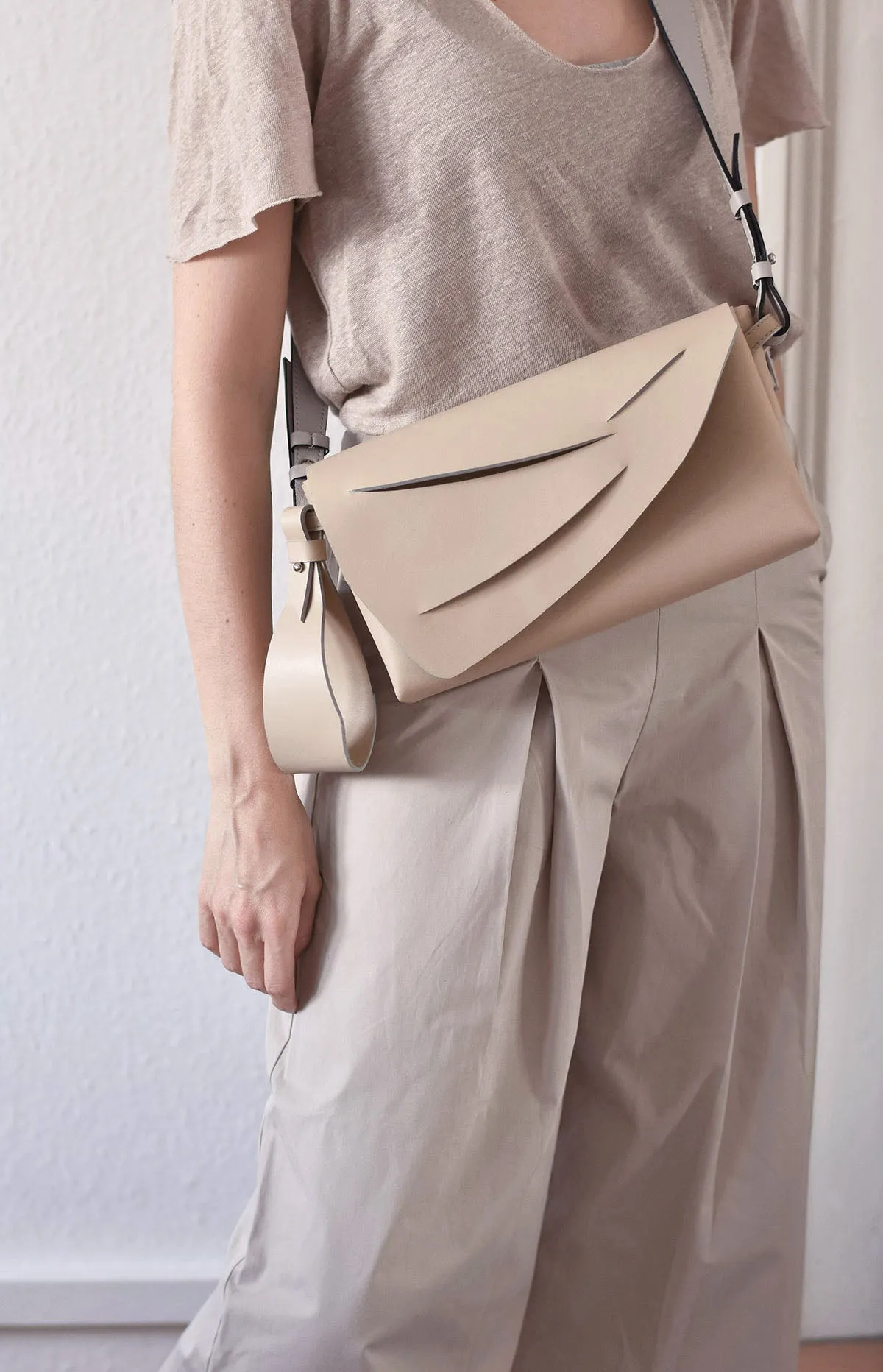 Mini Hybrid Bag - Cream Beige   Smooth Colours