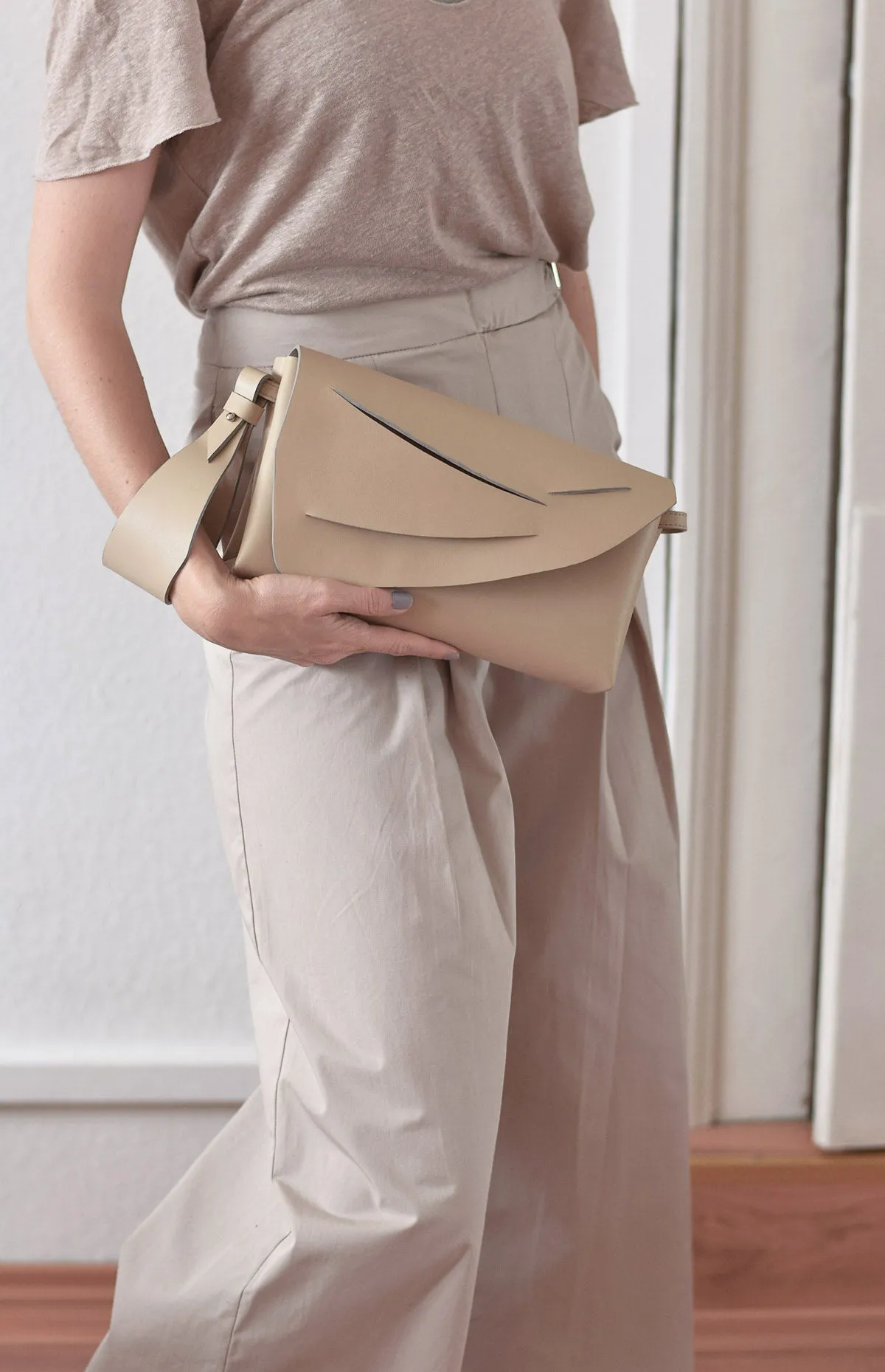 Mini Hybrid Bag - Cream Beige   Smooth Colours