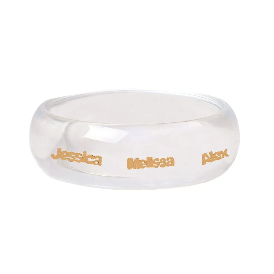 Mini Name Acrylic Bangle